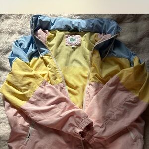 Vintage Lacoste Women's Pastel windbreaker Jacket